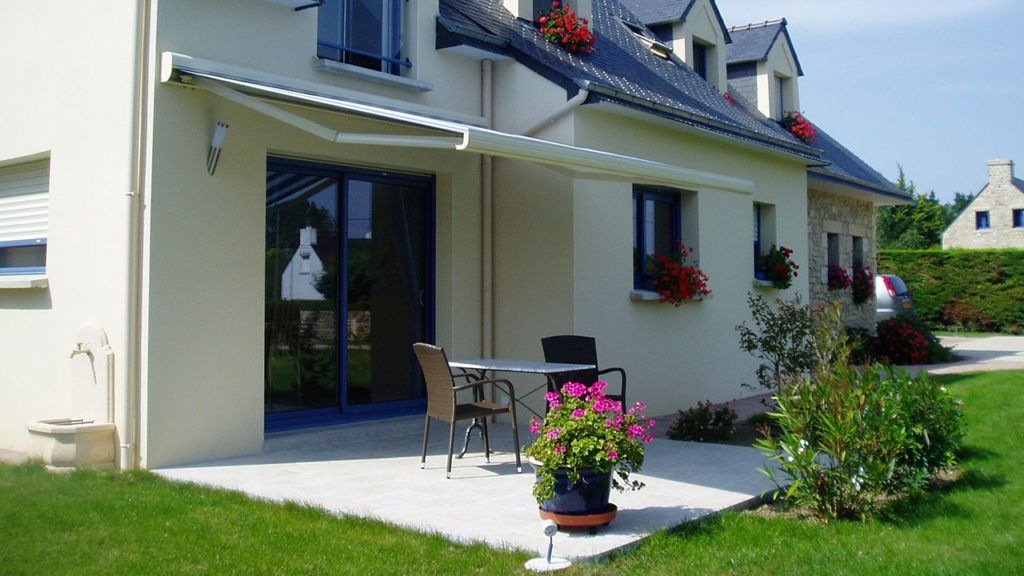 baie aluminium bleue