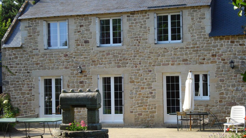 fenêtres en pvc maison de campagne