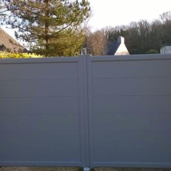 portail aluminium privilège gris