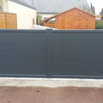 portail aluminium privilège gris anthracite