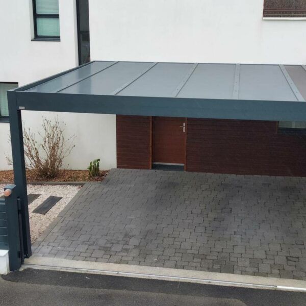 Carport noir aluminium