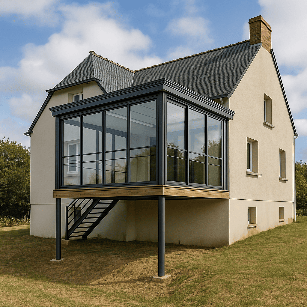 Véranda sur pilotis