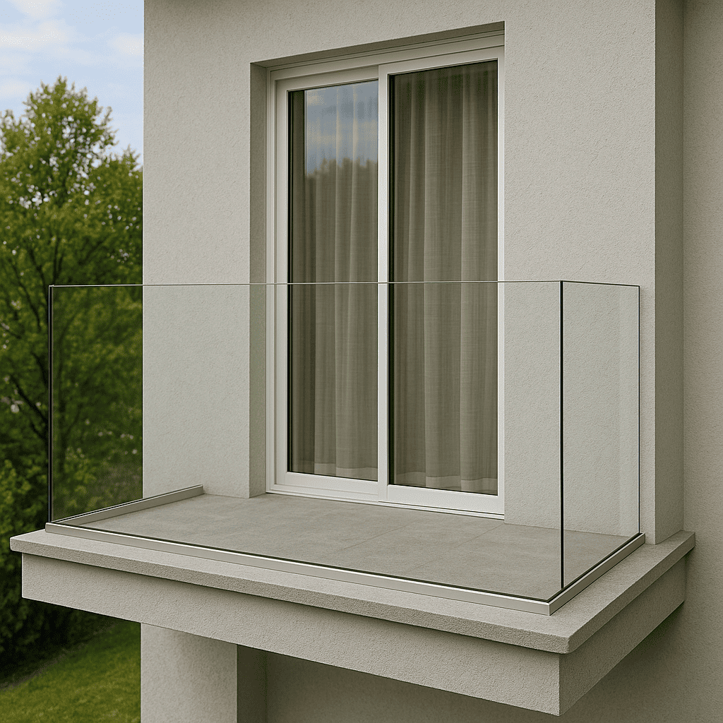 Garde-corps verre sans montants